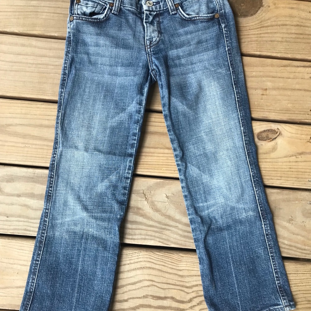 7 For All Mankind Cropped A Pocket Jeans 25 - Picture 2 of 4